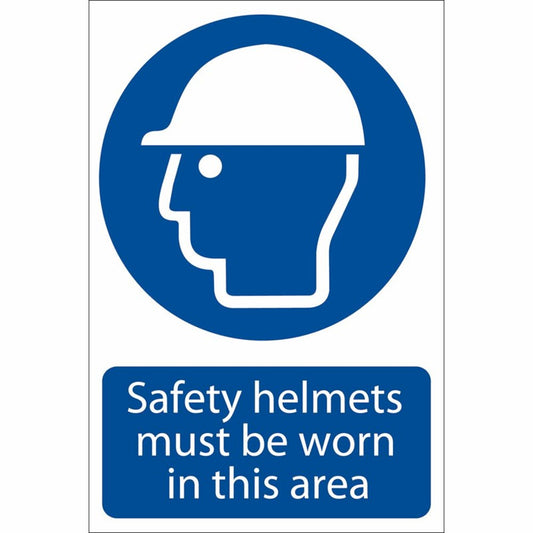 DRAPER 72053 - 'Safety Helmet' Mandatory Sign