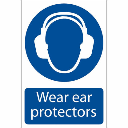 DRAPER 72063 - 'Ear Protectors' Mandatory Sign