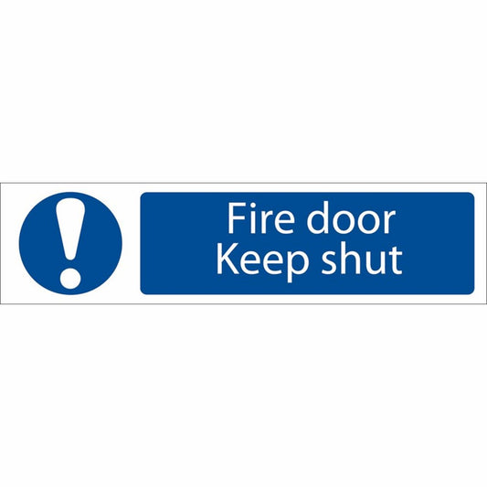 DRAPER 73104 - 'Fire Door Keep Shut' Mandatory Warning Sign