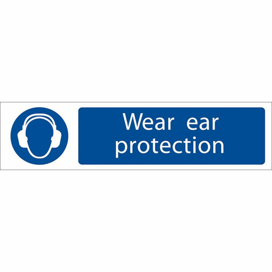DRAPER 73158 - 'Ear Protection' Mandatory Sign