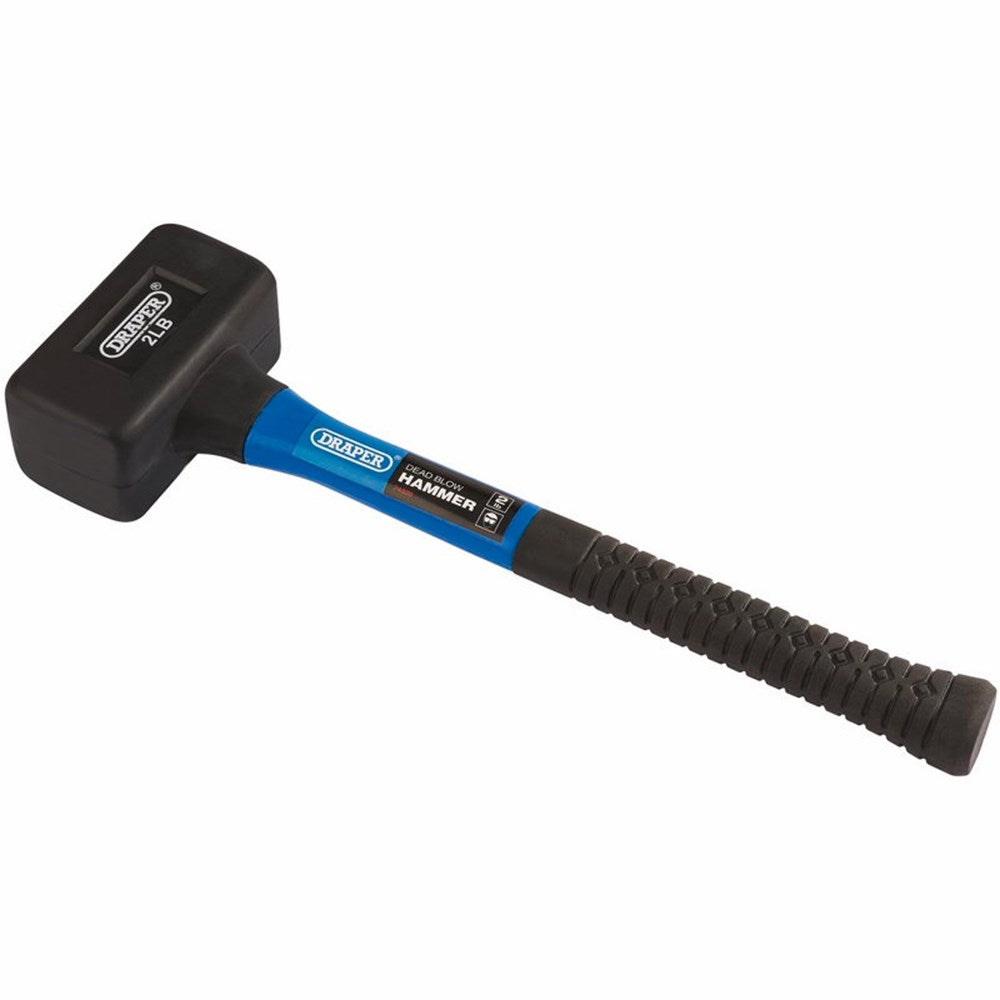 DRAPER 74320 - Rubber Dead Blow Hammer with Fibreglass Shafts (900g/32oz)