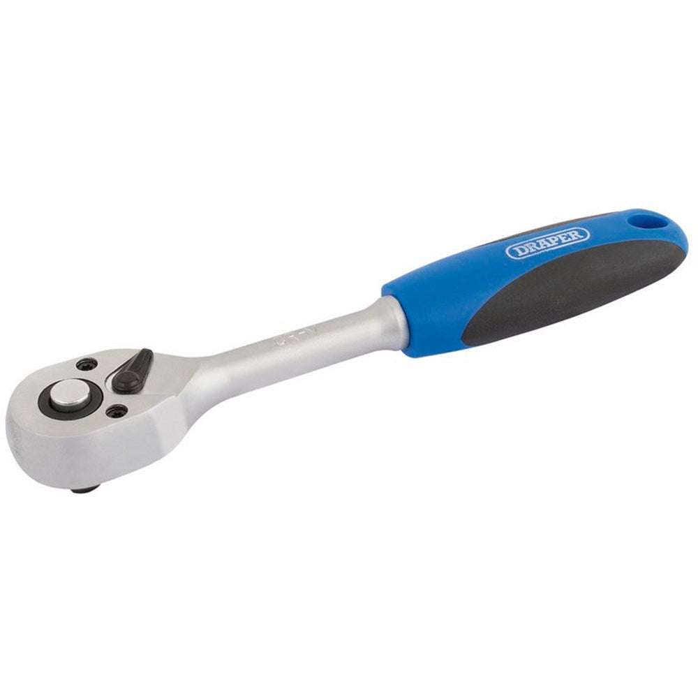 DRAPER 16427 - 1/4" Sq. Dr. 72 Tooth Reversible Soft Grip Ratchets