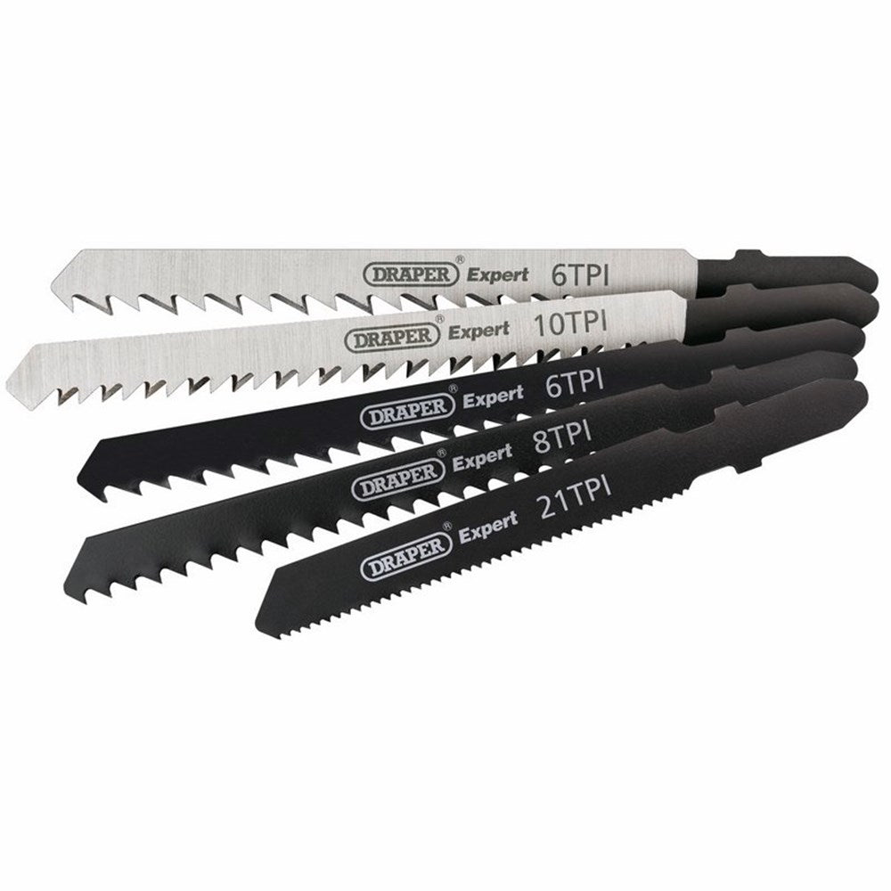 DRAPER 81734 - Assorted Jigsaw Blade Set (5 Piece)