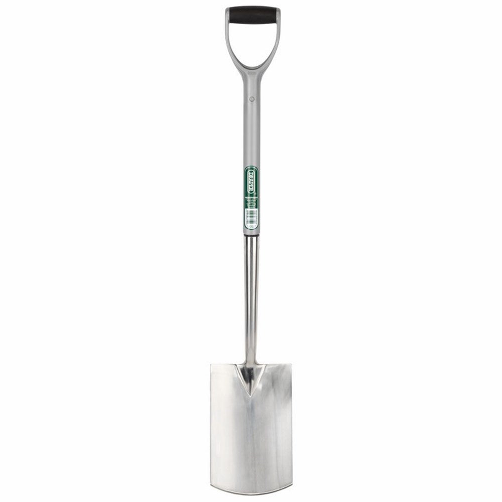 DRAPER 83754 - Extra Long Stainless Steel Garden Spade with Soft Grip