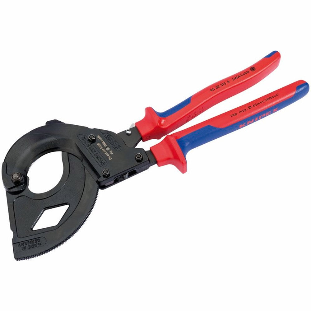 DRAPER 82575 - Knipex 95 32 315A 315mm Ratchet Action Cable Cutter For SWA Cable
