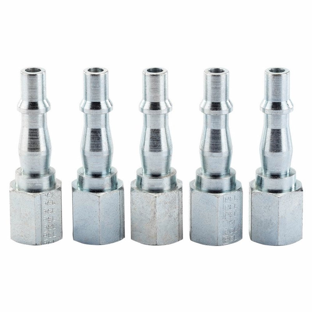 DRAPER 55061 - 1/4" Female Thread PCL Coupling Screw Adaptor Pack of 5