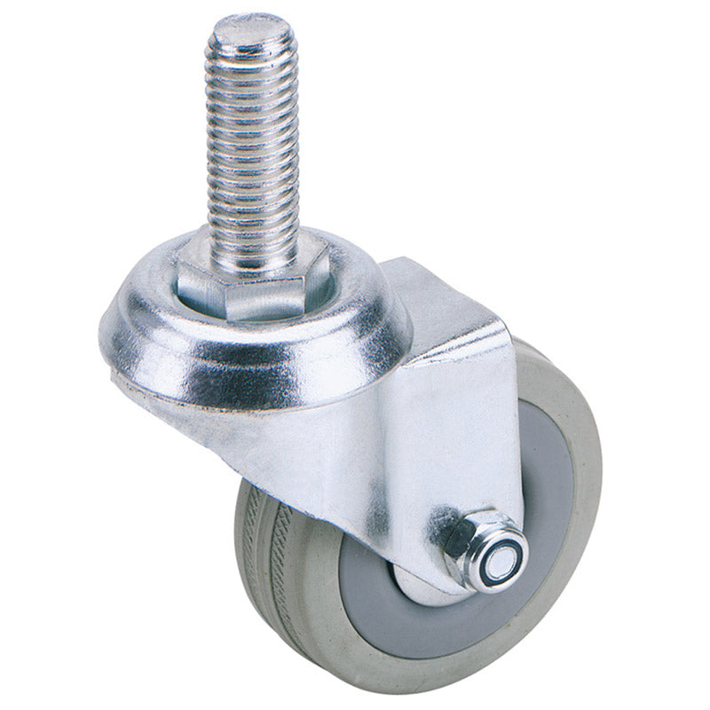 DRAPER 65480 - 100mm Dia. Swivel Bolt Fi x ing Rubber Castor - S.W.L 80Kg