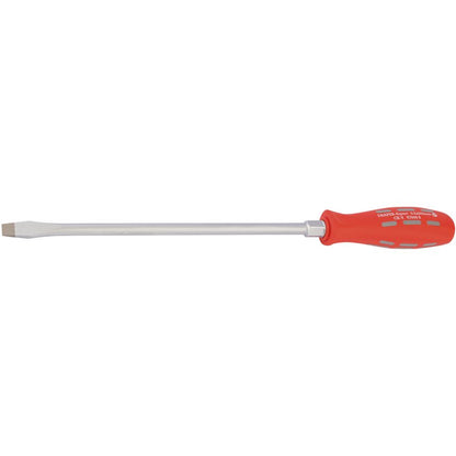 DRAPER 67848 - Plain Slot Flared Tip Long Reach Mechanics Screwdriver (250mm x 9.5mm) Sold Loose