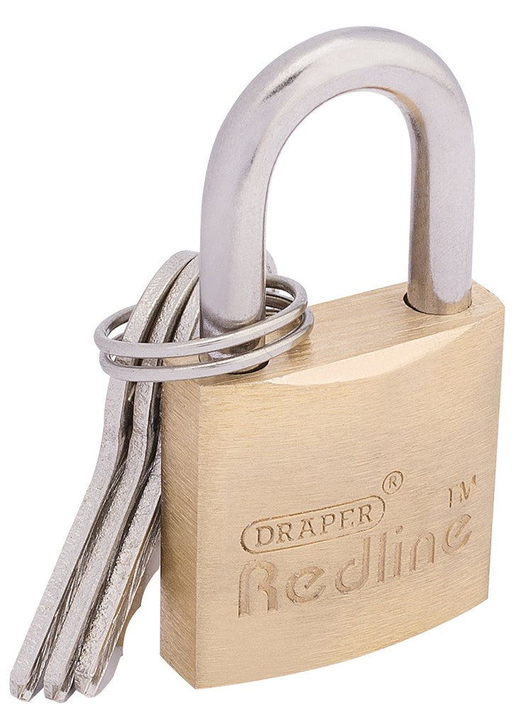 DRAPER 68020 - Draper Redline Brass Cylinder Padlocks