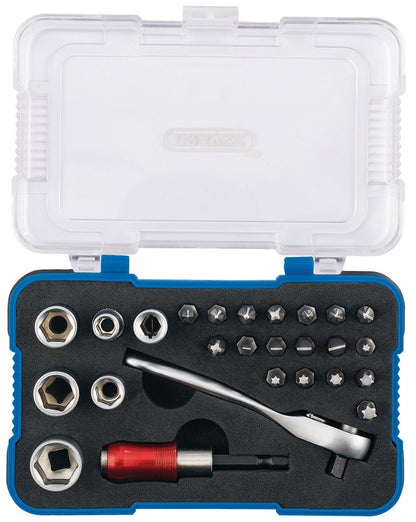 DRAPER 70418 - 1/4" Screwdriver and Bit Set (26 Piece)