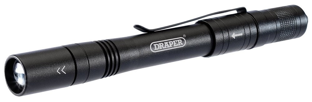 DRAPER 90099 - LED Rechargeable Aluminium Penlight, 1W