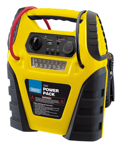 DRAPER 90643 - 12V Power Pack compressor work light 12V DC socket USB sockets