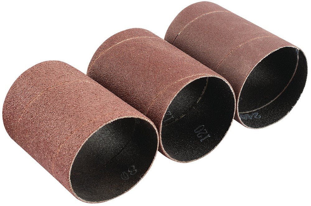 DRAPER 93358 - Pack of Three Aluminium Oxide Sanding Sleeves (45 x 60mm)