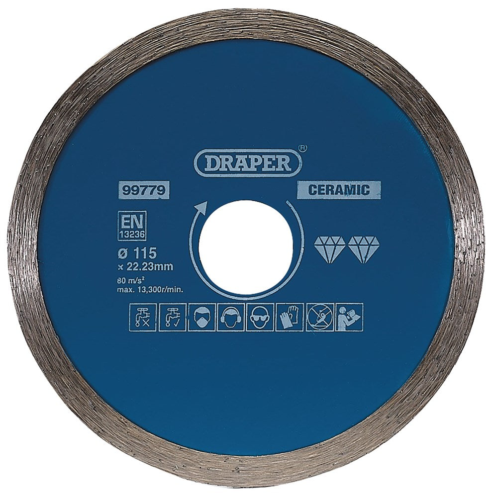 DRAPER 99779 - Continuous Diamond Blade, 115mm
