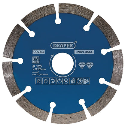 DRAPER 99783 - Segmented Diamond Blade, 125mm