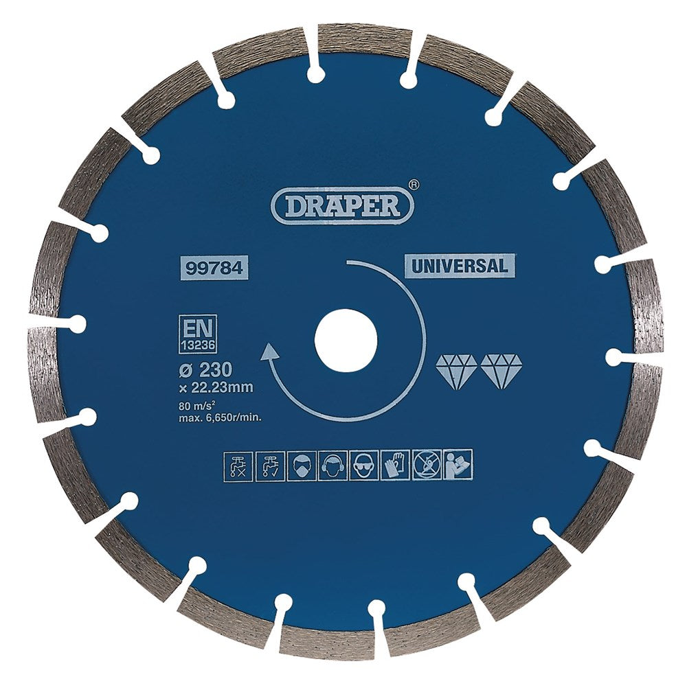 DRAPER 99784 - Segmented Diamond Blade, 230mm
