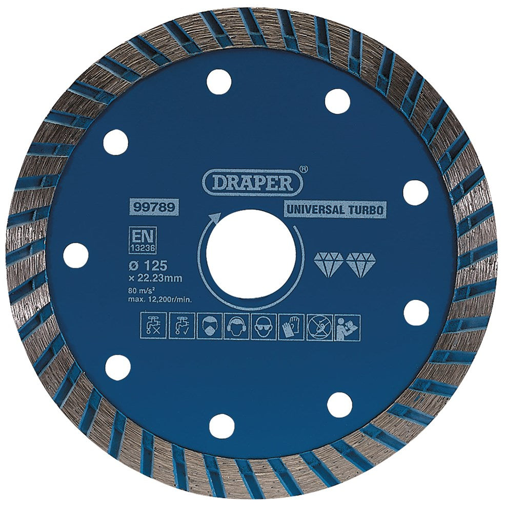 DRAPER 99789 - Turbo Diamond Blade, 125mm