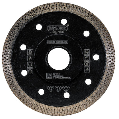 DRAPER 99792 - Turbo-X Porcelain Diamond Blade (115mm)