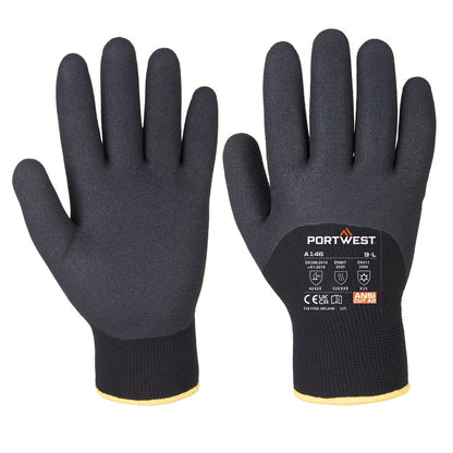 Portwest A146 - Black Sz L Arctic Winter Glove