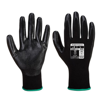 Portwest A320BKRXL -  sz XL Dexti-Grip Glove - Black