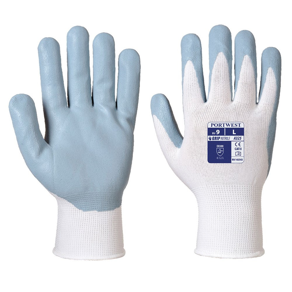 Portwest A325W7RXXL -  sz 2XL Dexti-Grip Pro Glove - White/Grey