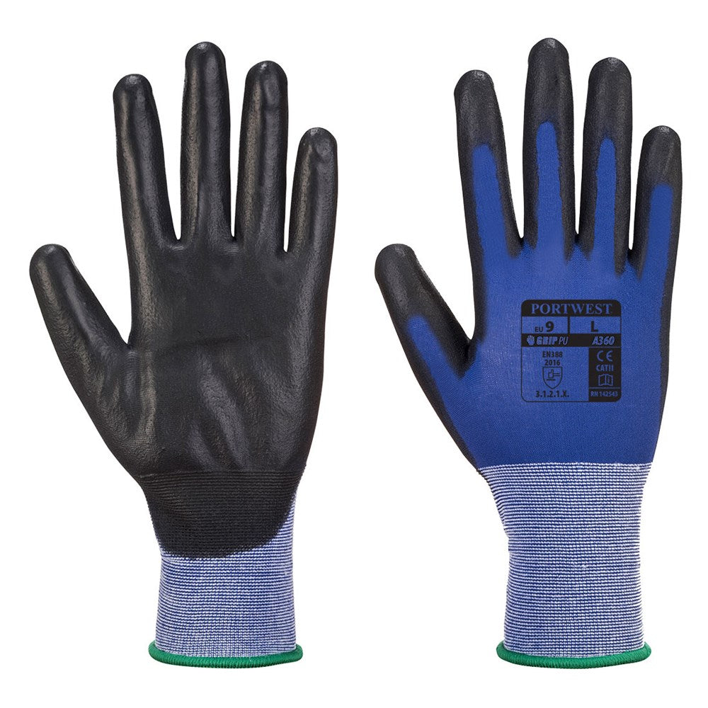 Portwest A360B8RL -  sz L Senti - Flex Glove - Blue/Black