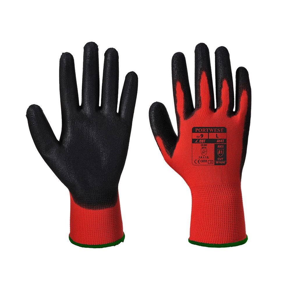 Portwest A641R8RM -  sz M Red - PU - Red/Black