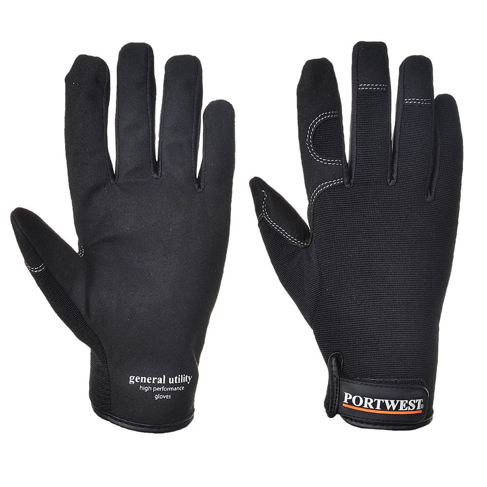 Portwest A700BKRM -  sz M General Utility ��� High Performance Glove 1 - Black