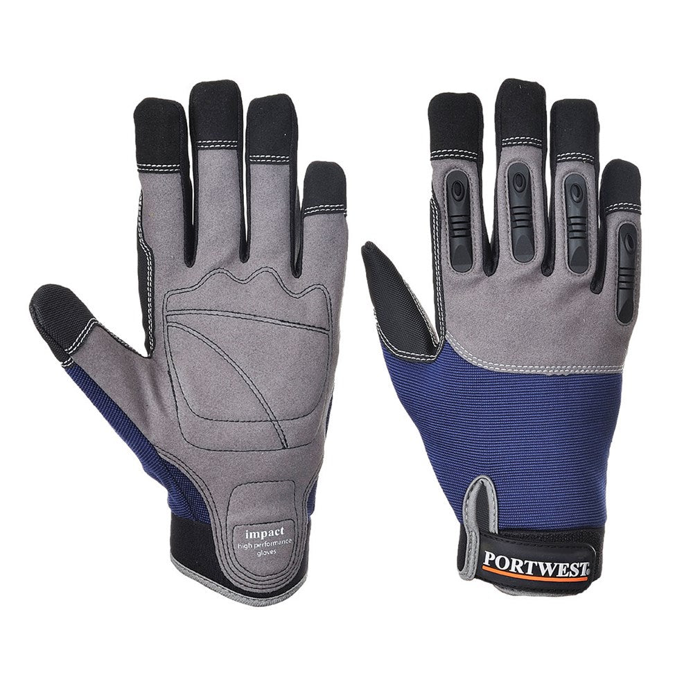 Portwest A720NARM -  sz M Impact - High Performance Glove - Navy