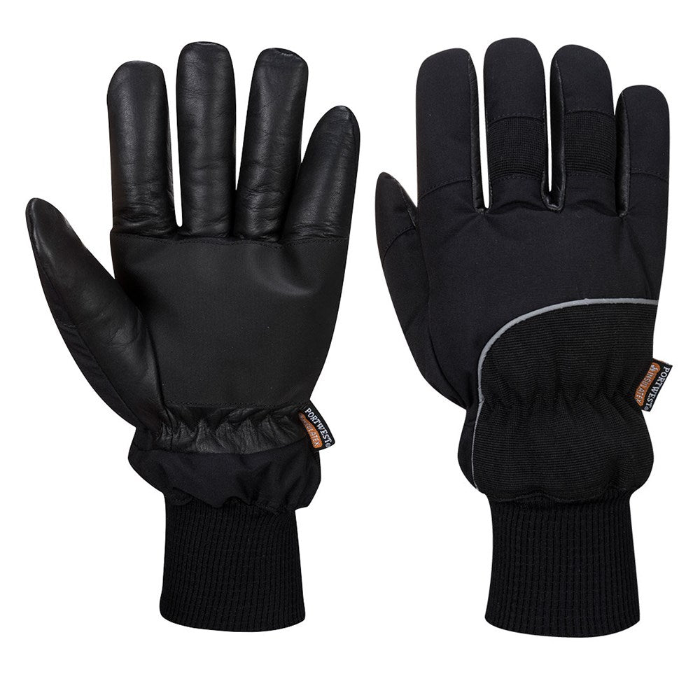 Portwest A751BKRL -  sz L Apacha Cold Store Glove - Black