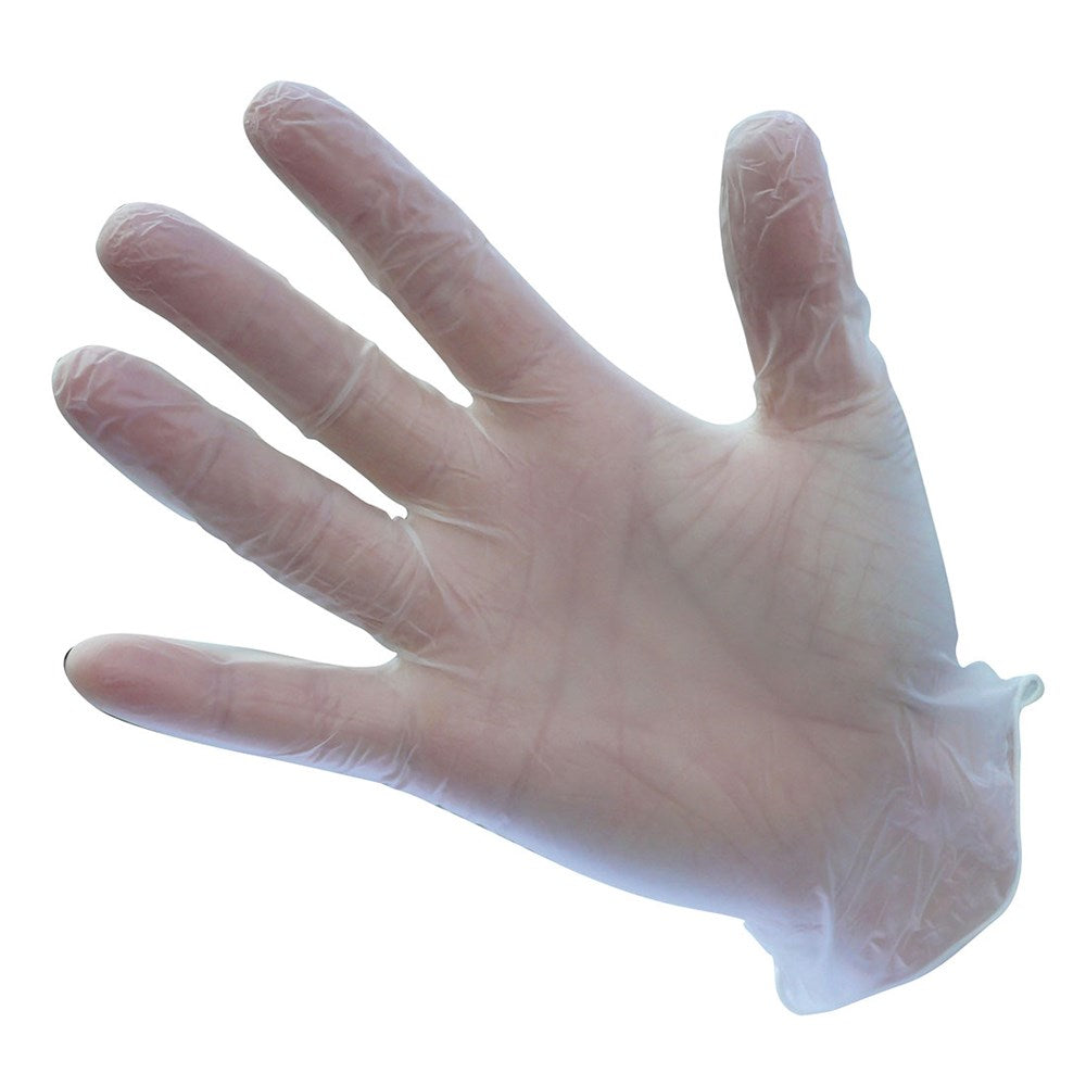 Portwest A900CLRM -  sz M Powdered Vinyl Disposable Glove - Clear
