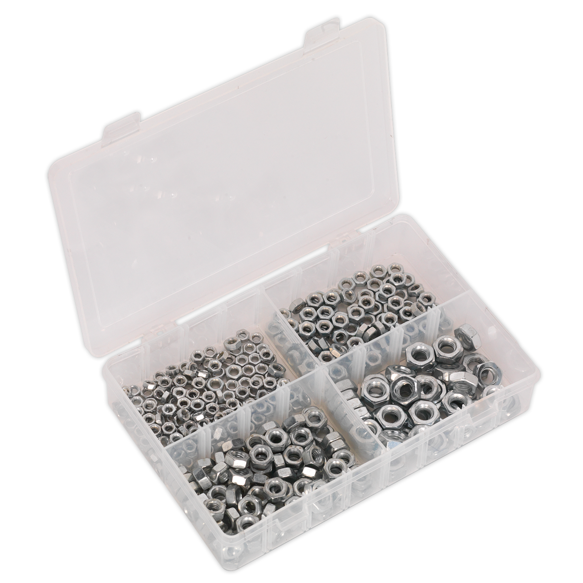 SEALEY - AB028SN Steel Nut Assortment 370pc M5-M10 Metric