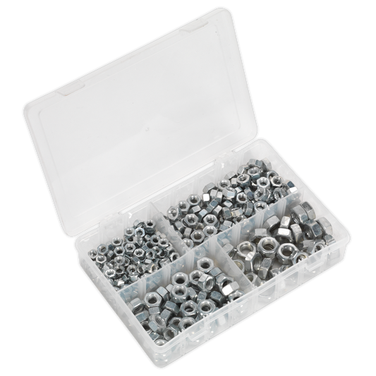 SEALEY - AB029SN Steel Nut Assortment 320pc 1/4"-1/2"UNF