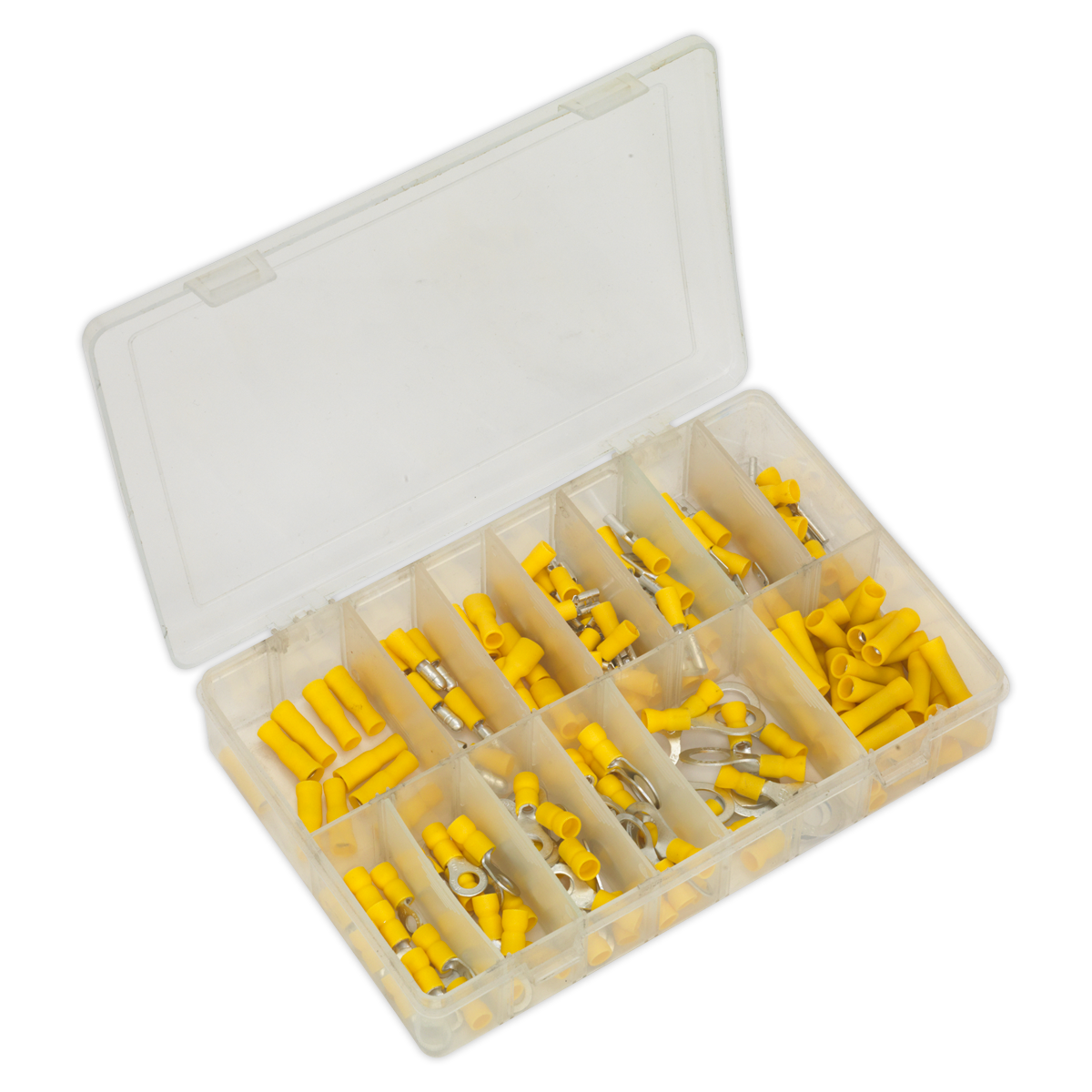SEALEY - AB041YT Crimp Terminal Assortment 140pc Yellow