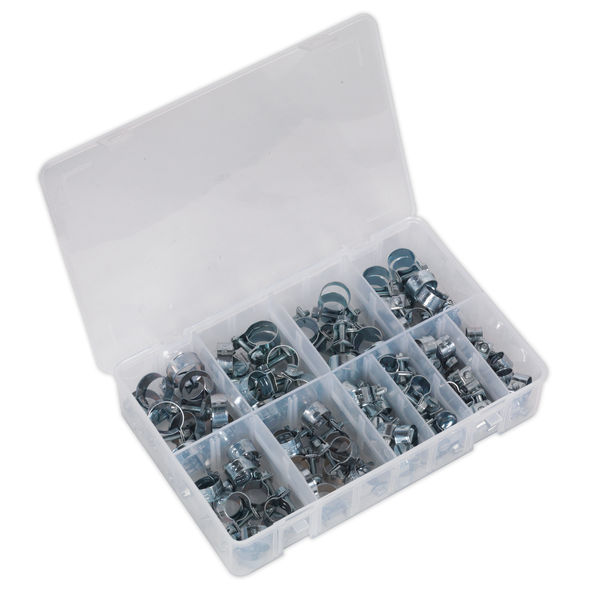 SEALEY - AB042MH Mini Hose Clip Assortment 100pc