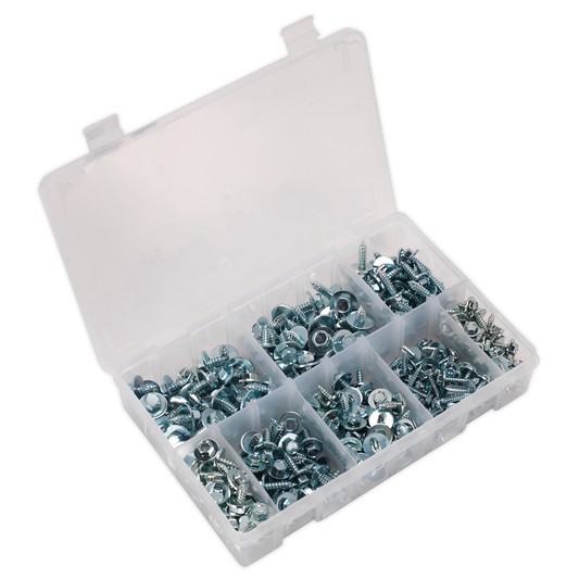 SEALEY - AB067SM Acme Screw with Captive Washer Assortment 300pc Zinc