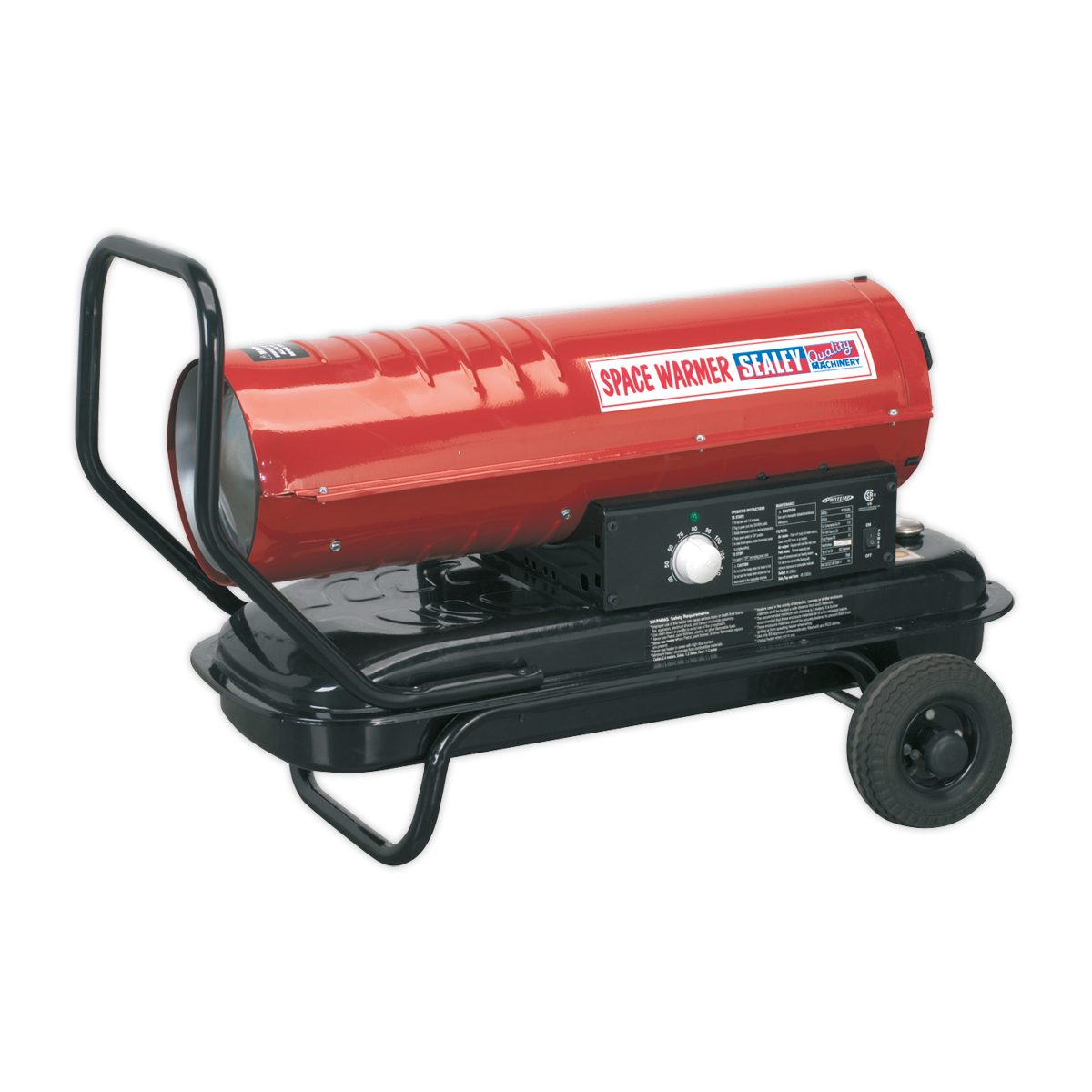 SEALEY - AB7081 Space Warmer® Paraffin/Kerosene/Diesel Heater 70,000Btu/hr with Wheels