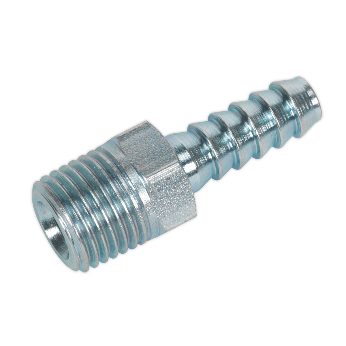 SEALEY - AC08 Screwed Tailpiece Male 1/4"BSPT - 1/4" Hose Pack of 5