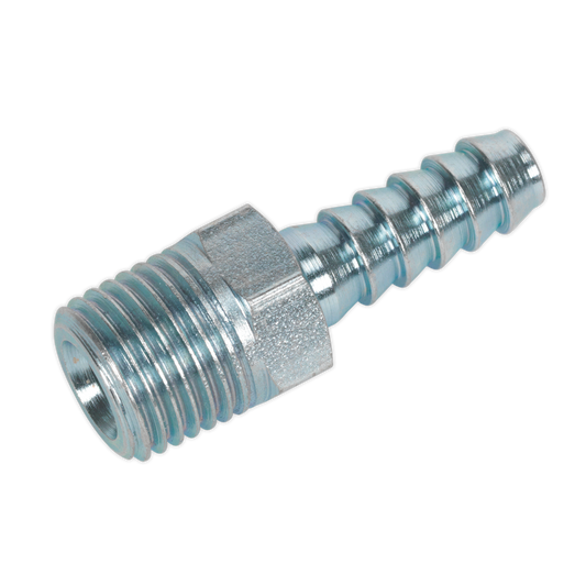 SEALEY - AC08 Screwed Tailpiece Male 1/4"BSPT - 1/4" Hose Pack of 5