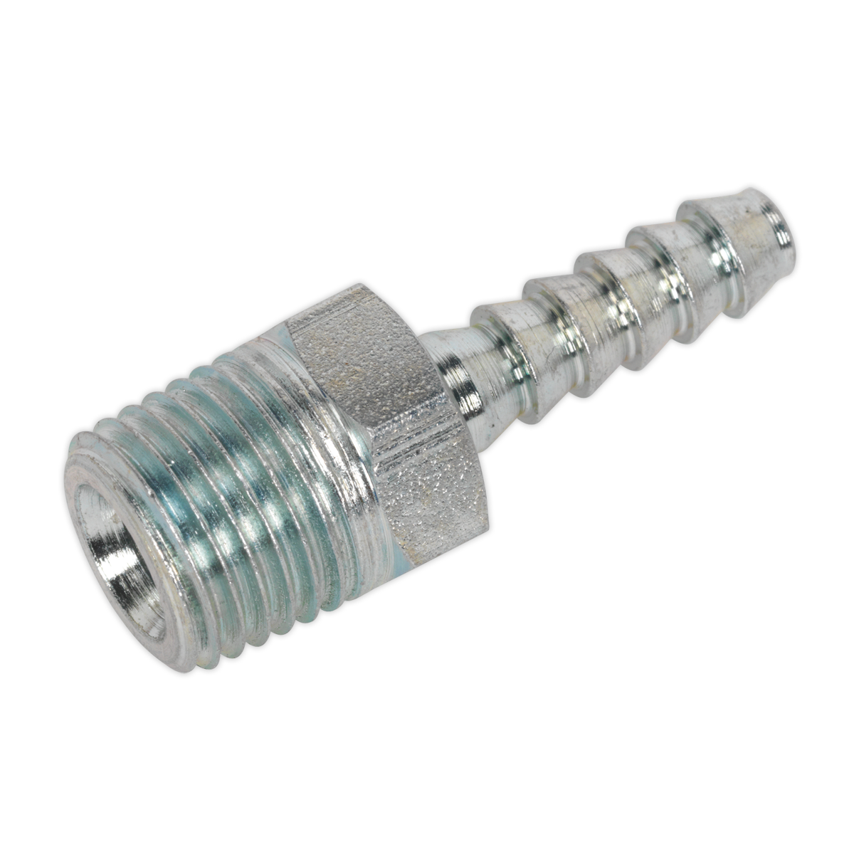 SEALEY - AC38 Screwed Tailpiece Male 1/4"BSPT - 3/16" Hose Pack of 5