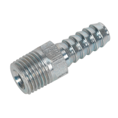 SEALEY - AC39 Screwed Tailpiece Male 1/4"BSPT - 5/16" Hose Pack of 5