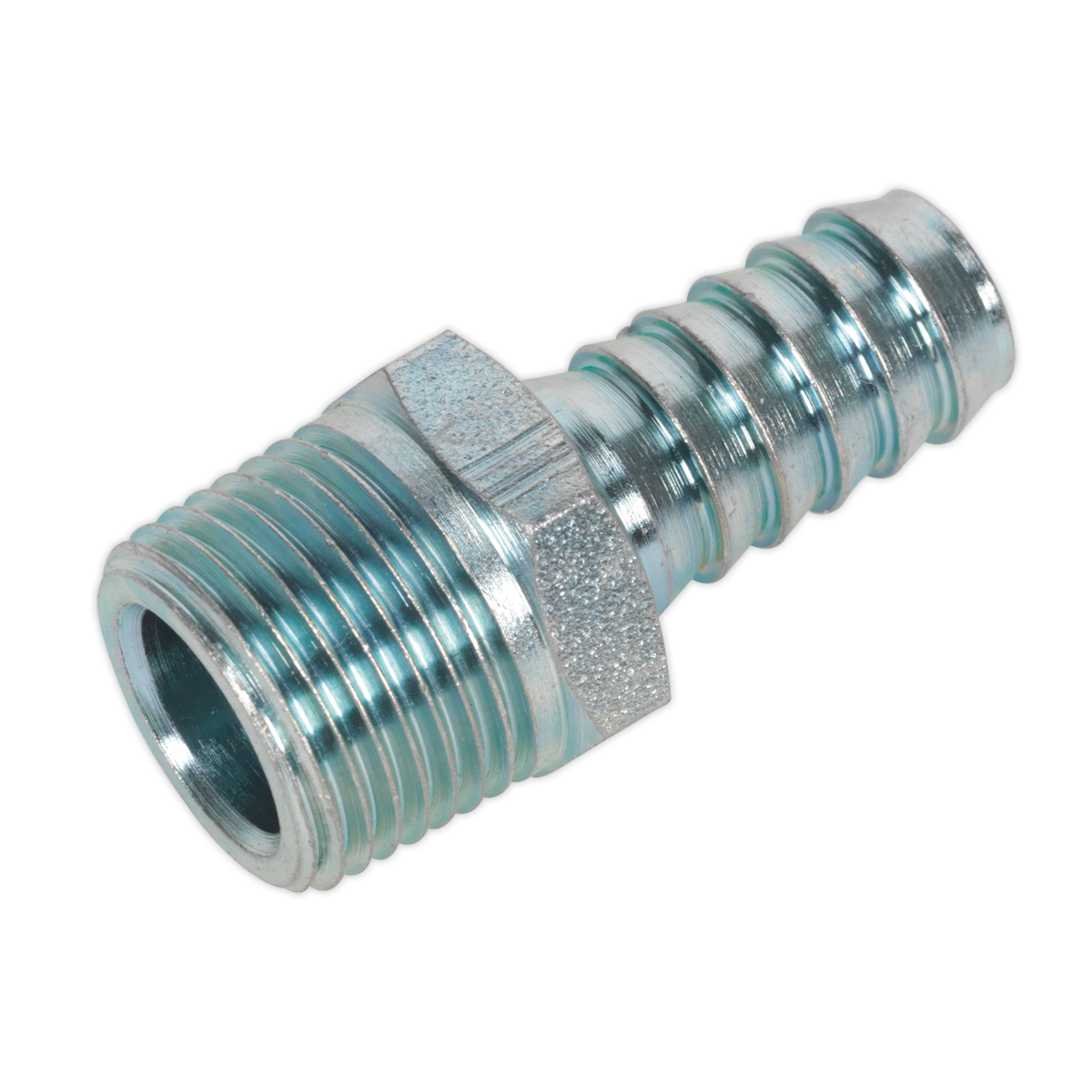 SEALEY - AC41 Screwed Tailpiece Male 3/8"BSPT - 3/8" Hose Pack of 5