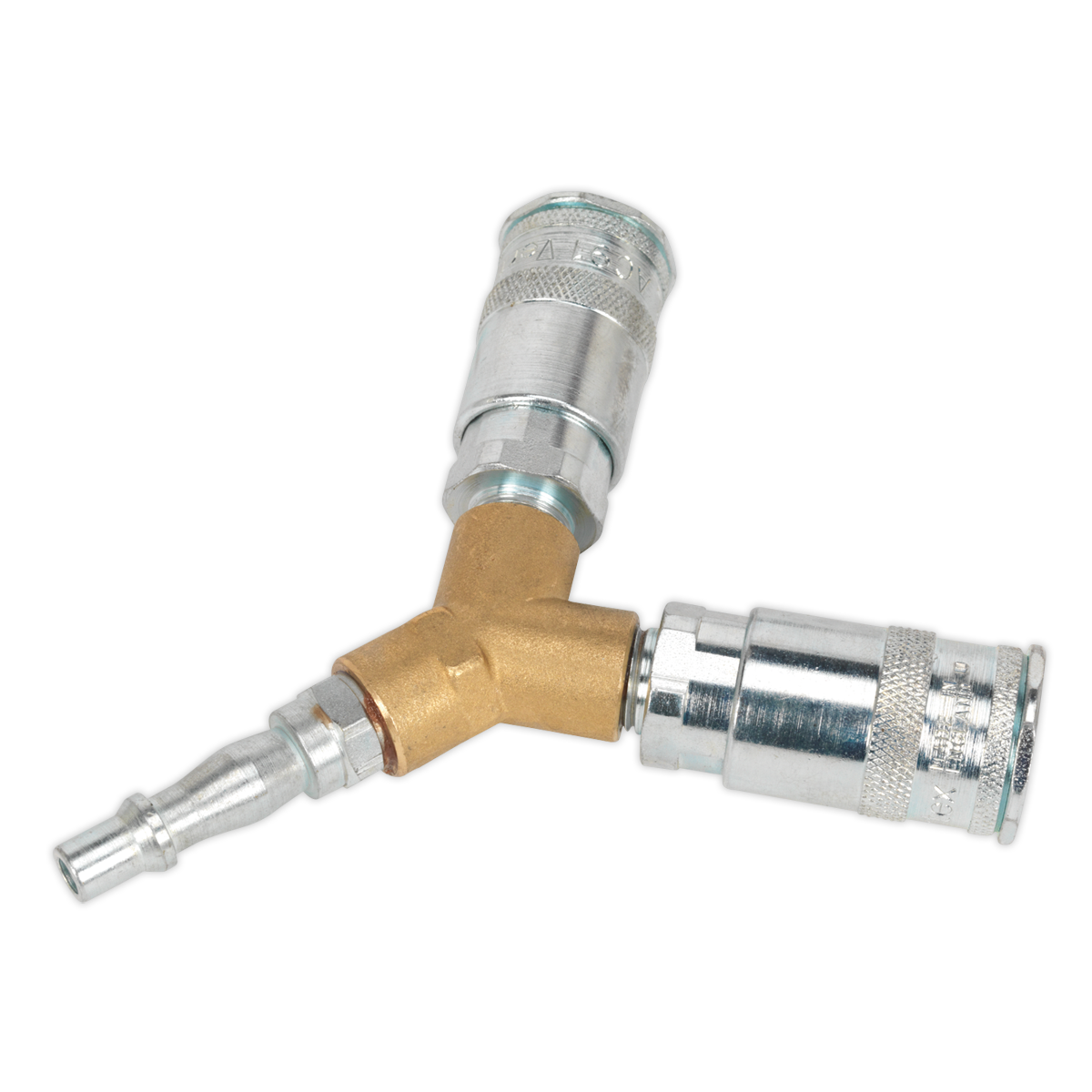 SEALEY - AC55 Twin Coupling Bodies Y-Adaptor