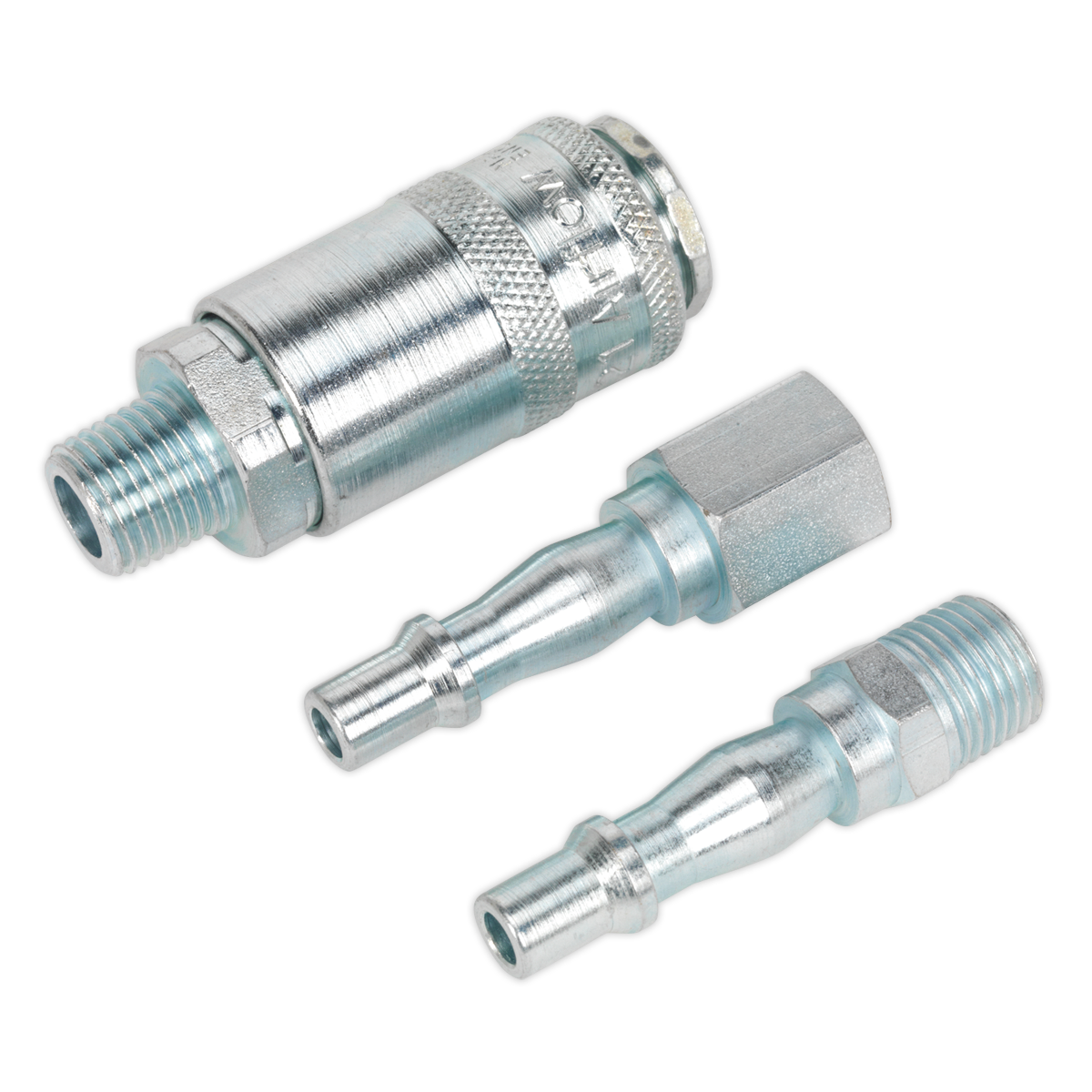 SEALEY - AC60 Air Tool Coupling Kit 3pc 1/4"BSP
