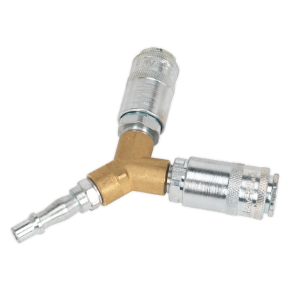 SEALEY - AC87 Twin Coupling Bodies Y-Adaptor