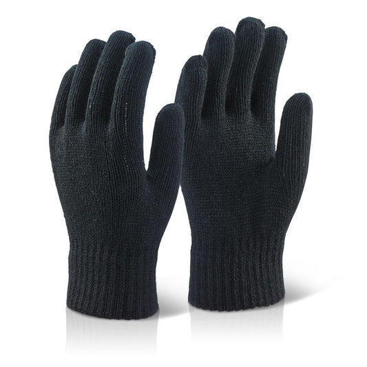 MOQ = 10 Click - ACRYLIC GLOVE BLACK - Black