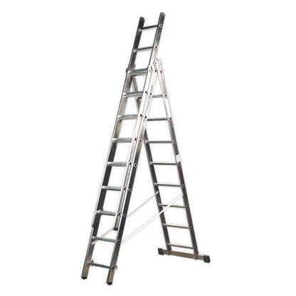 SEALEY - ACL3 Aluminium Extension Combination Ladder 3x9 EN 131