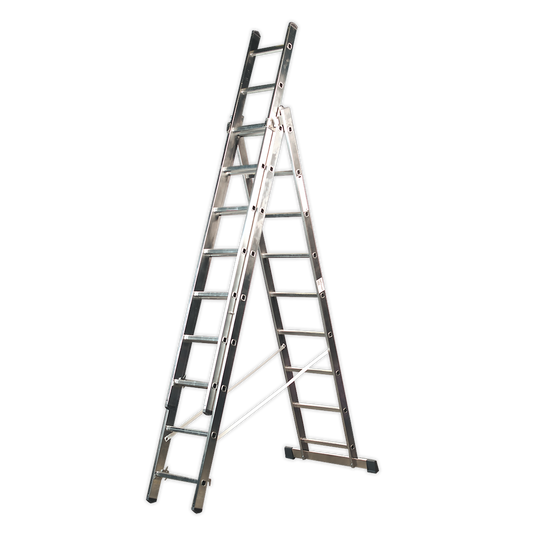 SEALEY - ACL3 Aluminium Extension Combination Ladder 3x9 EN 131