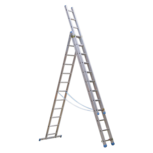 SEALEY - ACL312 Aluminium Extension Combination Ladder 3x12 EN 131
