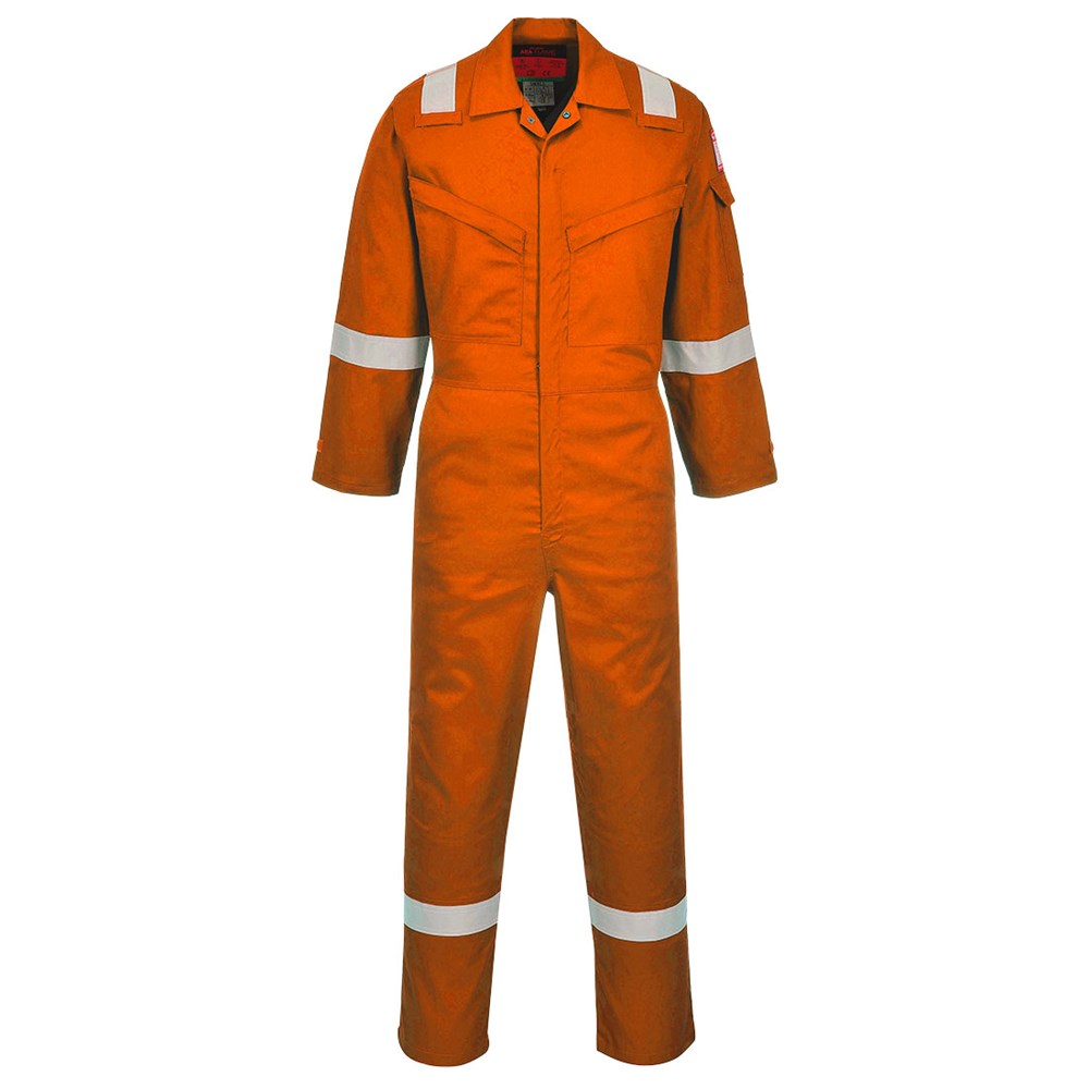 Portwest AF73ORR36 -  sz Regular 36 Araflame Silver Coverall - Orange